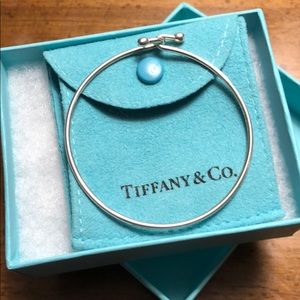 Tiffany sterling silver hook and eye bracelet